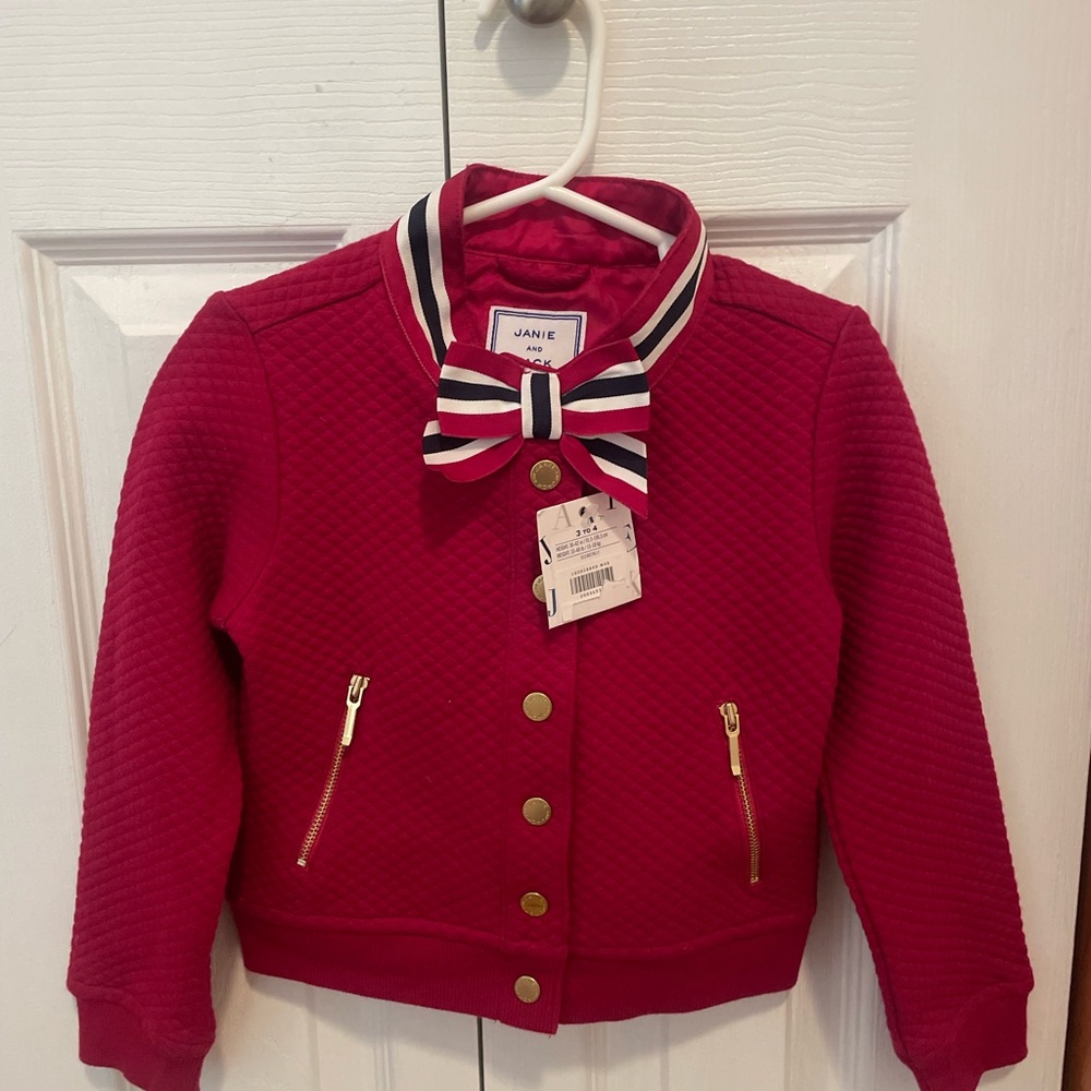 NWT Janie and Jack Red Kids Jacket